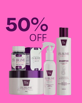 Sublime Hair com 4 Produtos combate a queda e acelera o crescimento capilar